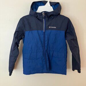 4/5 Columbia Rain-Zilla Hooded Fleece Lined Raincoat